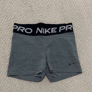 Nike Pro Heathered Gray Shorts